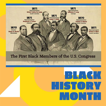 The first six black members of the U.S. House of Representatives