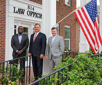 Partners pictured left to right: Charlie J. Blake, Jr.; Gary I. Finklea; and J. Greg Hendrick
